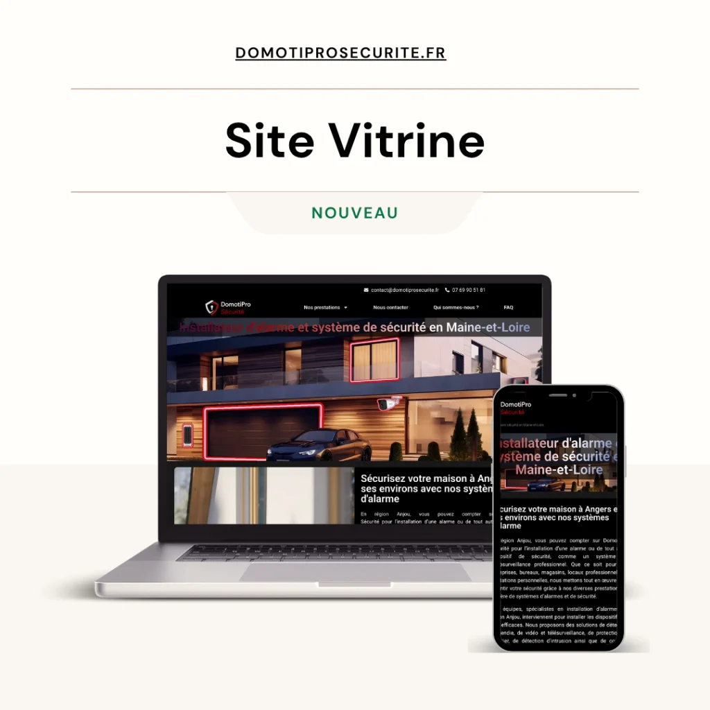 Site internet Domotipro Sécurité réalisé par EasyWeb Studio